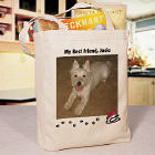 My Best Friend Dog Personalized Photo Tote Bag